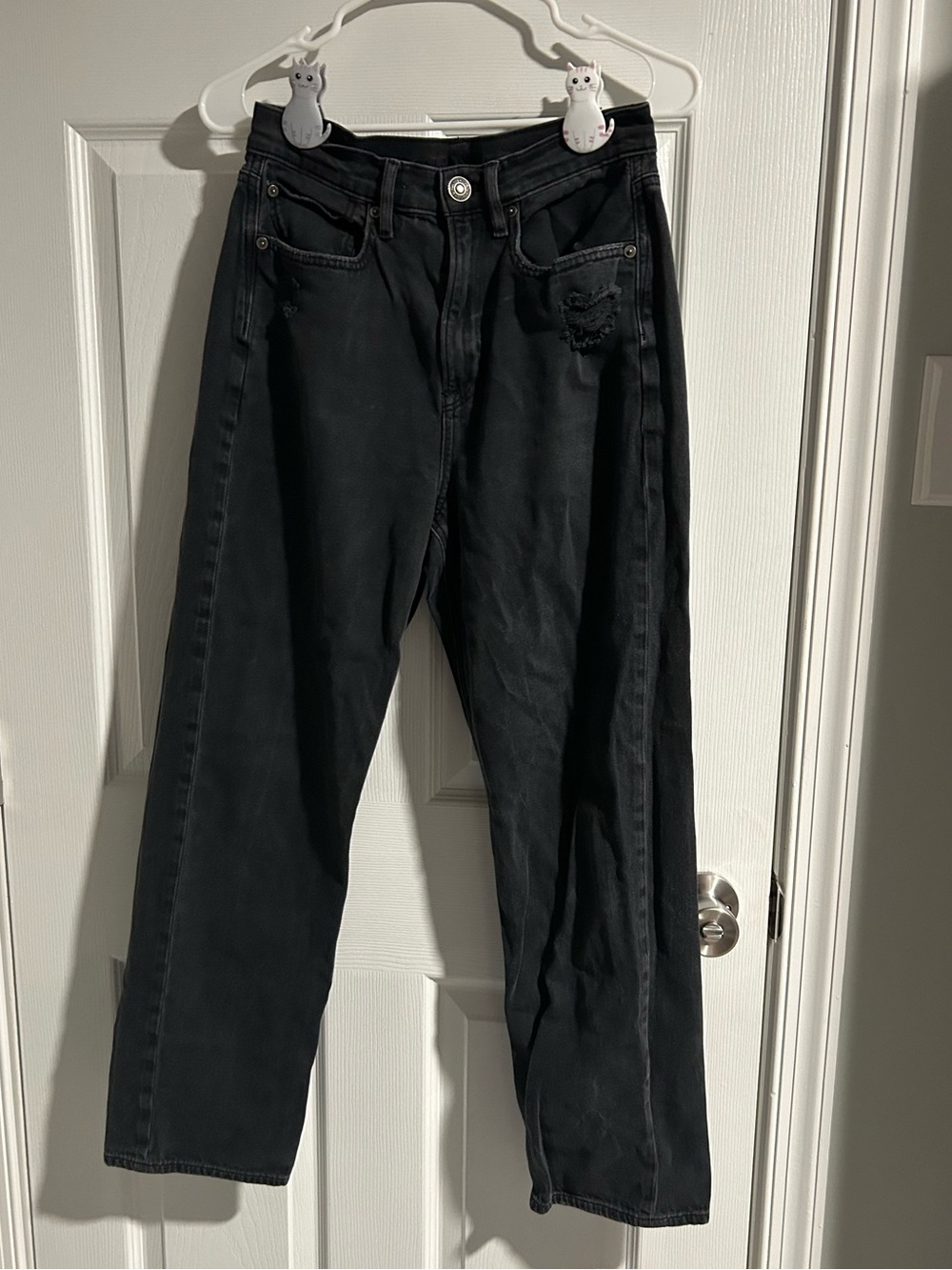 Black Straight Leg American Eagle Jeans - Regular Length